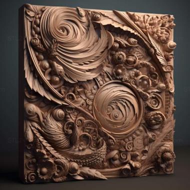 Patterns and decorations stl Pinaxister 3 3d model